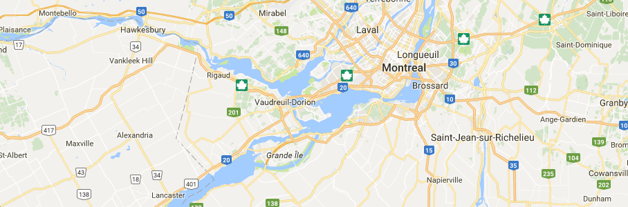 Carte des territoires desservis.